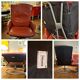 Pair of Lounge Chairs + Malung Leather Ottoman from the 90's