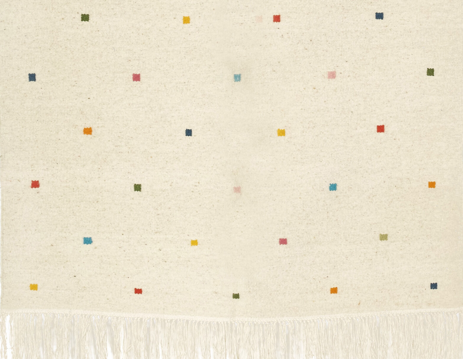 Berber kilim with 70 x 40 cm colour squares