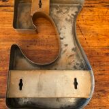 Metal letter c 70s