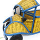 Wicker truck and handmade wood, 1960-70