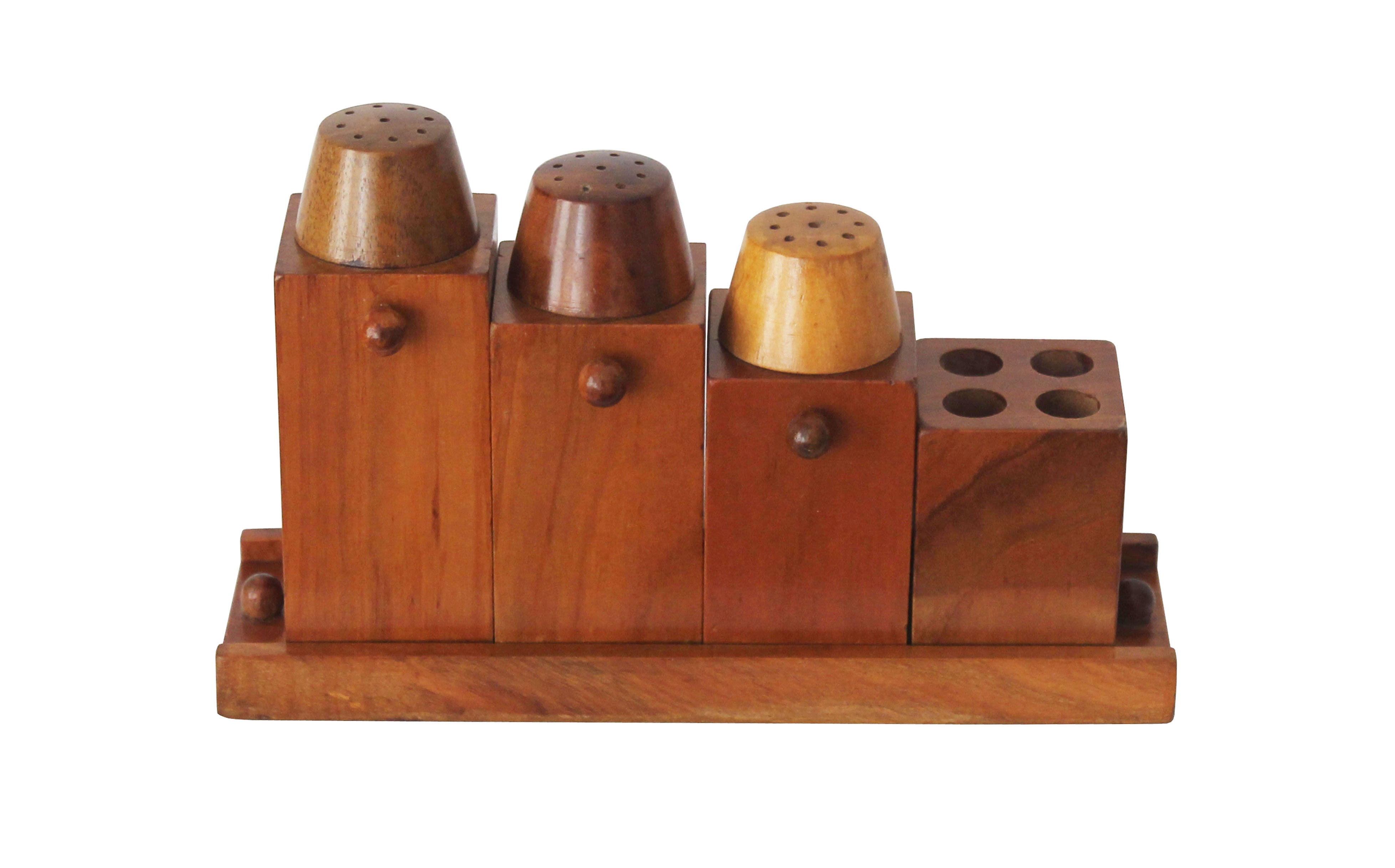 Condiment set by Krasna Jizba 1950