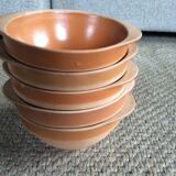 Series of 5 stoneware bowls