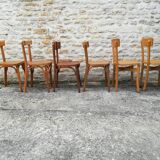 Mismatched bistro chairs