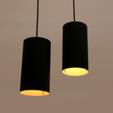 Set of 2 hanging lamps philips model nt 48 design by argenta, 1960