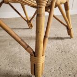 Fauteuil en rotin vintage