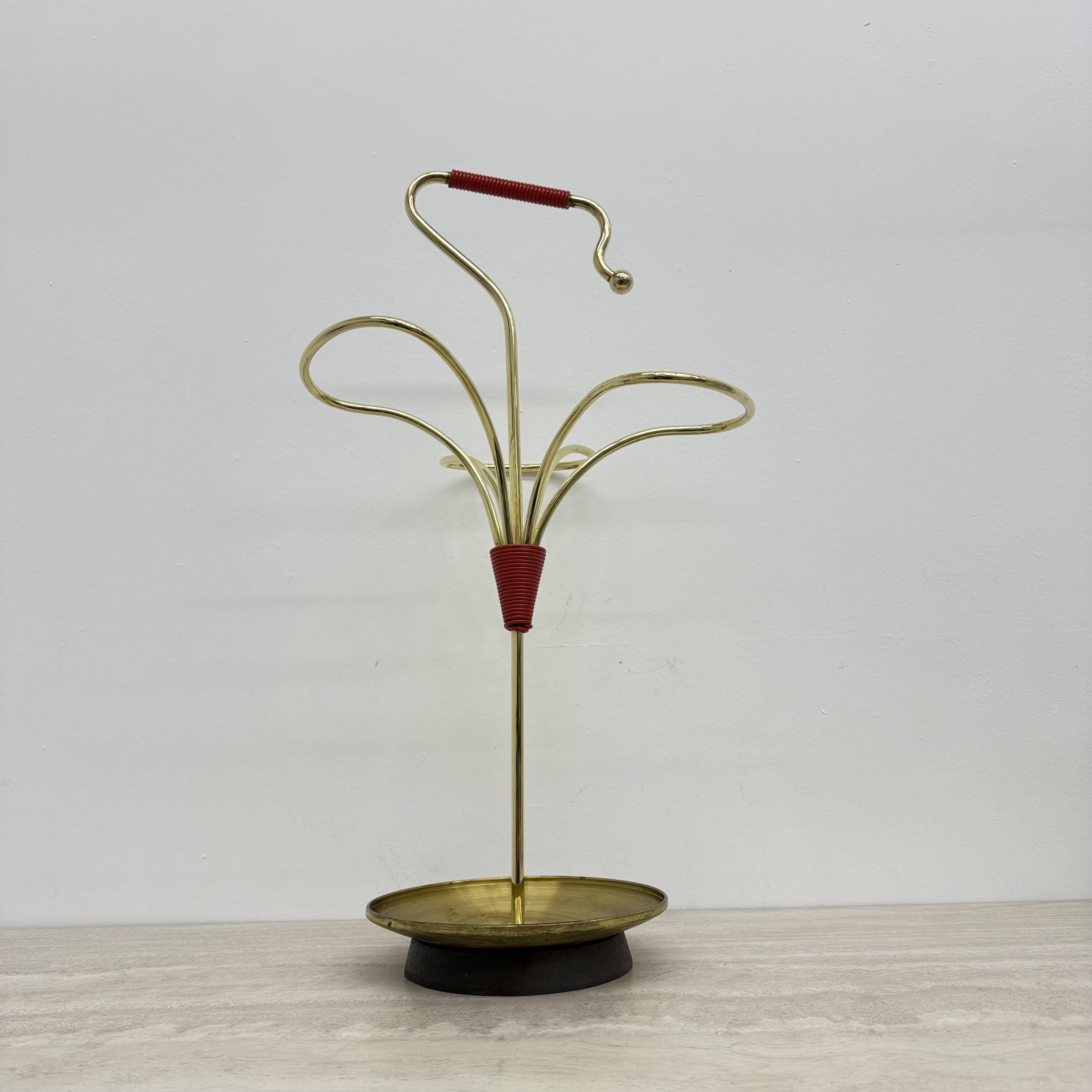 Mid-century Modern Brass umbrella stand , 1950s