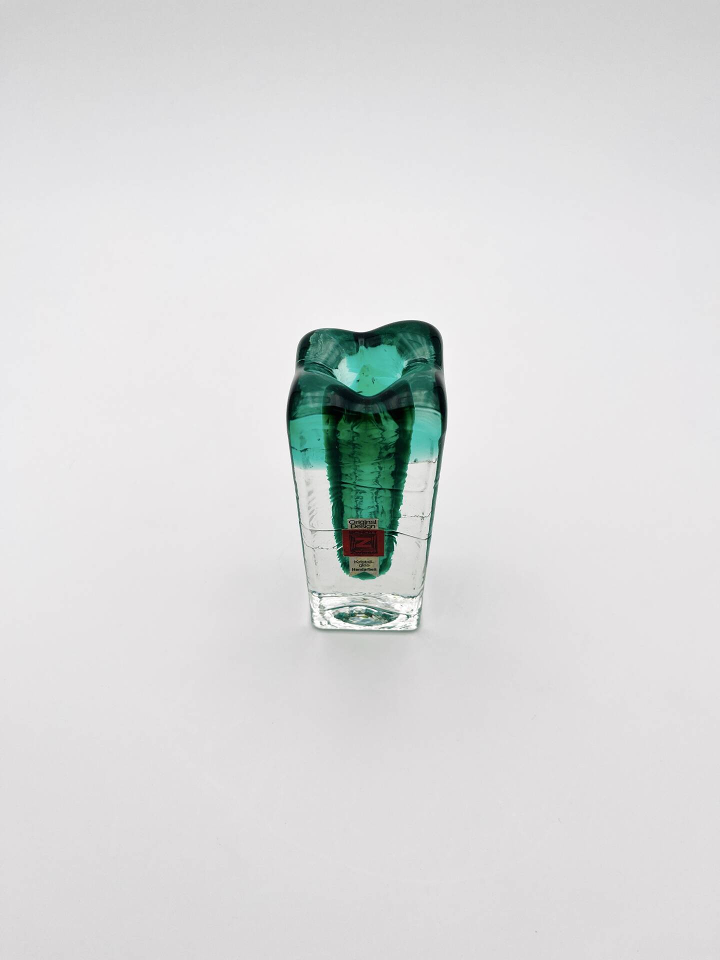 Brutalist Soliflore Vase Schott Zwiesel Crystal Ice Glass 13cm