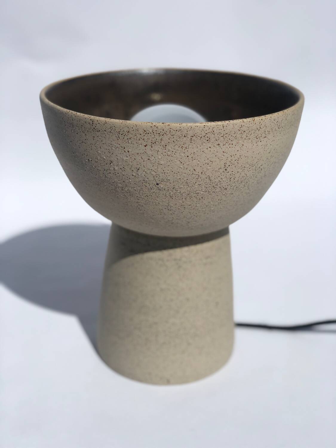 Ceramic stoneware floor lamp