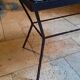 Table basse métal et carrelage année 50