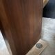Warm Brown Solid Wood Vintage Modern Writing Desk with Hidden Storage, 140×50×68 cm