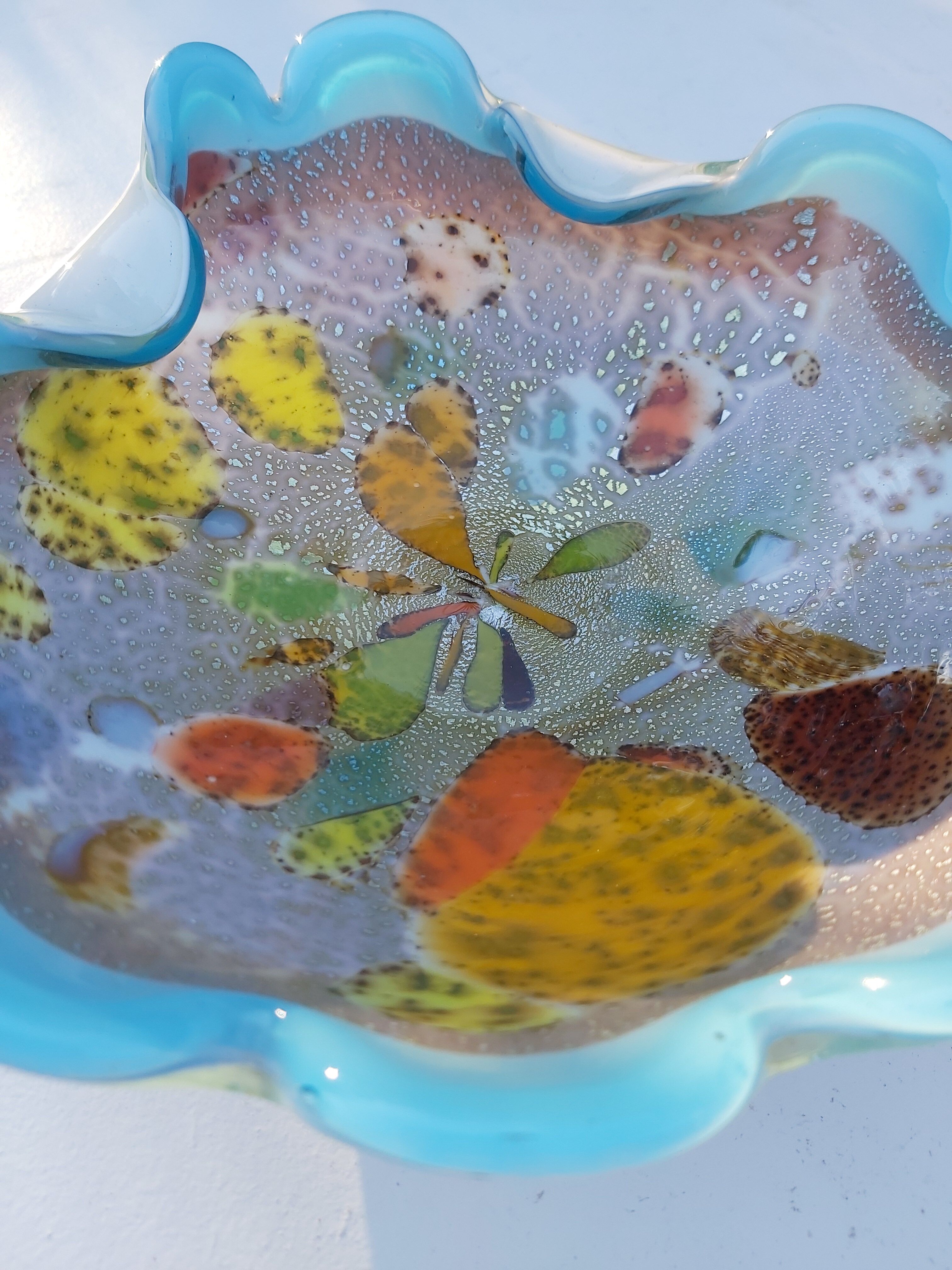 Empty Murano vintage glass pocket