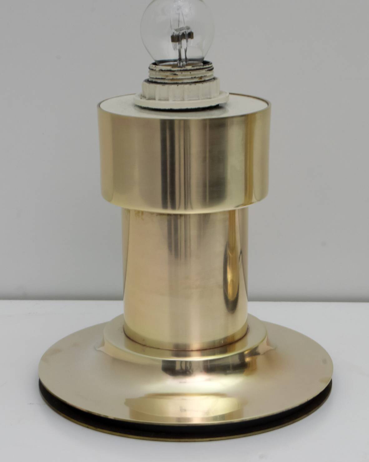 Pair of Mid-Century Modern Italian Brass Table Lamps, 1960s