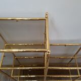 Shelf "false bamboo" 80 years gold metal