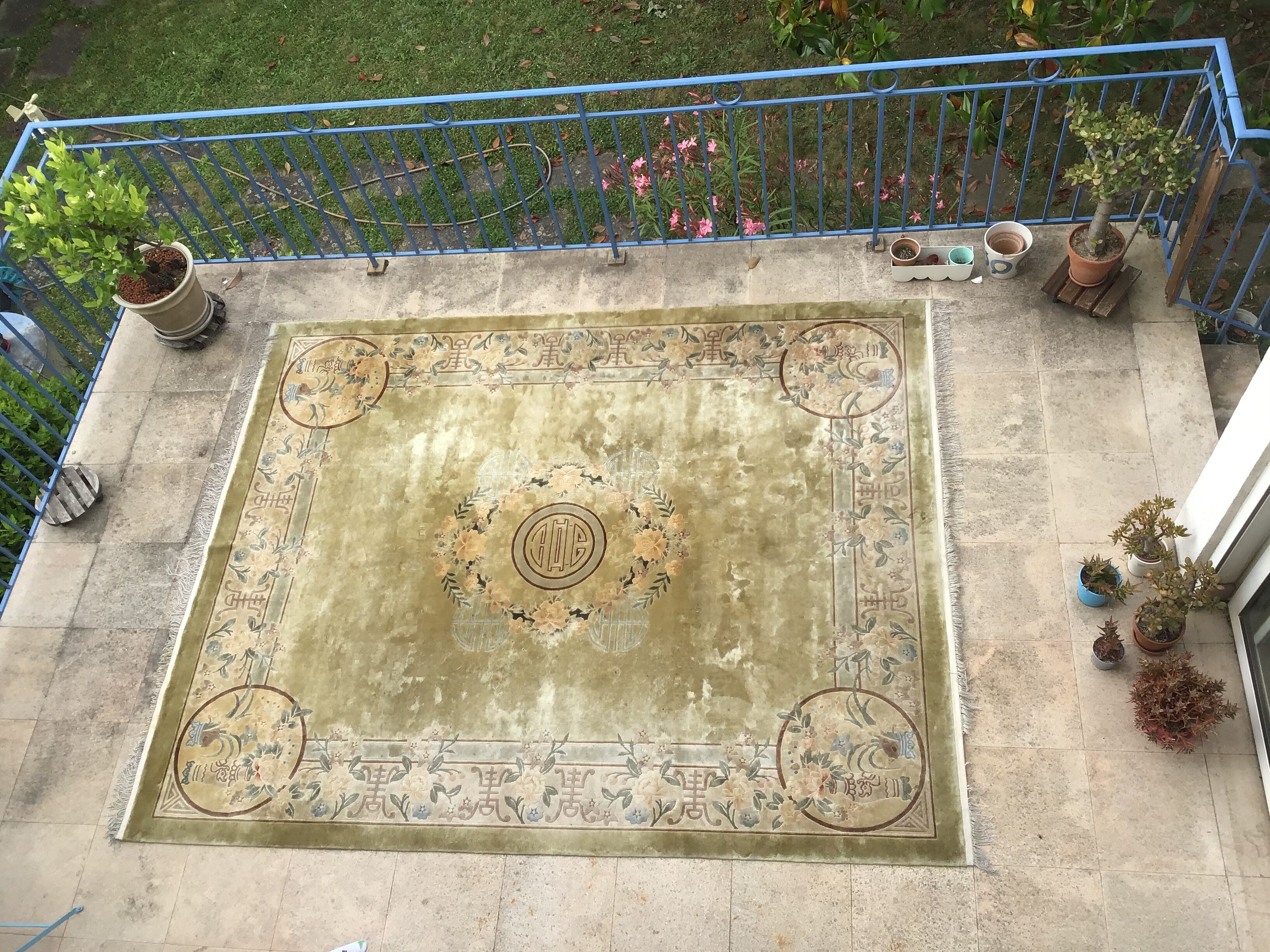 Chinese silk carpet 244x305 bought in 1985