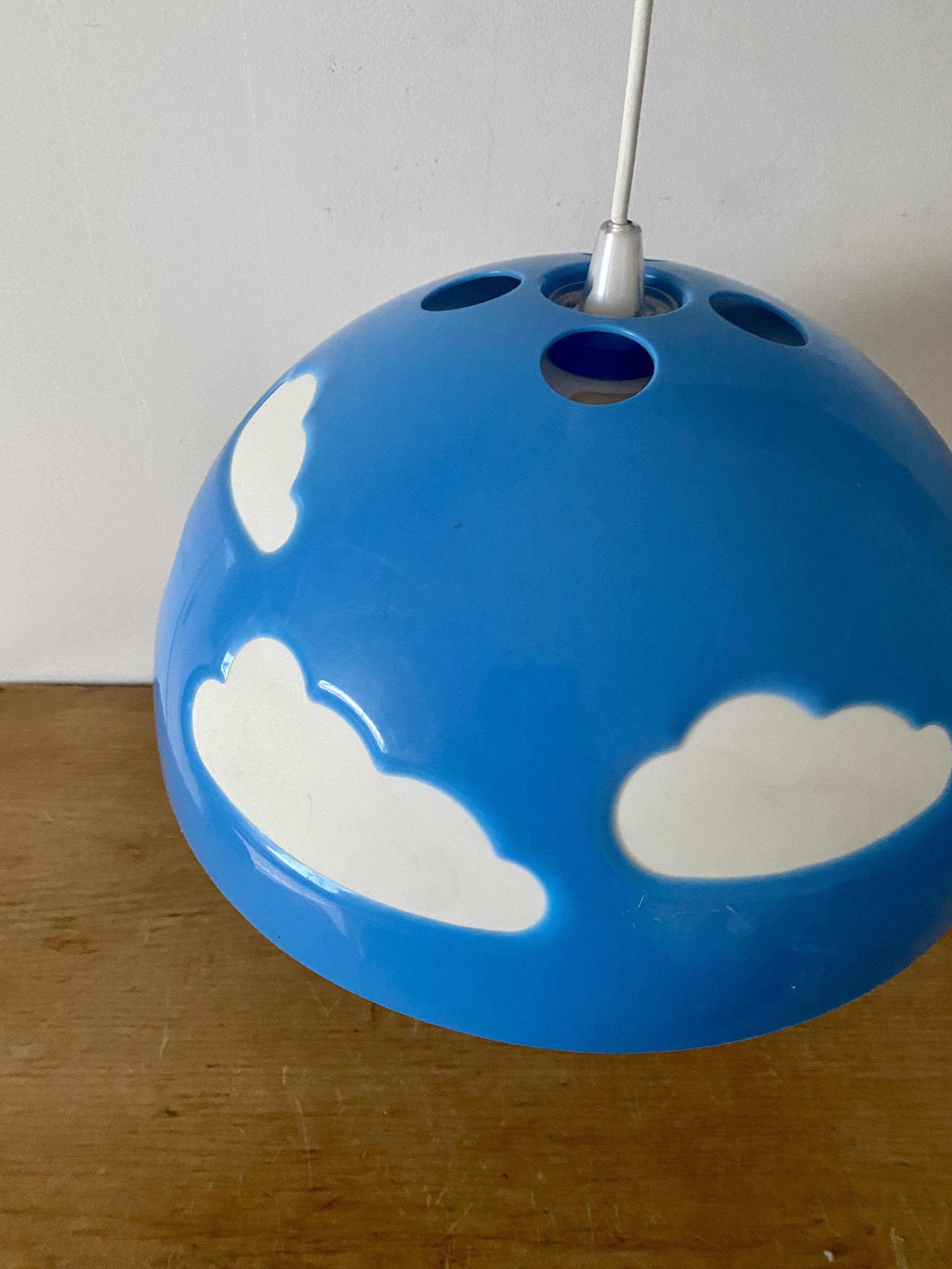 Vintage ikea Skojig blue pendant light
