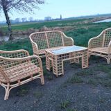 Rattan garden furniture