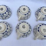 Set of 6 Copenhagen coffee cups Boch Frères