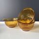 Vintage amber glass bowls