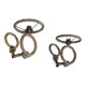 Pair of wall lights in Audoux Minet rope.