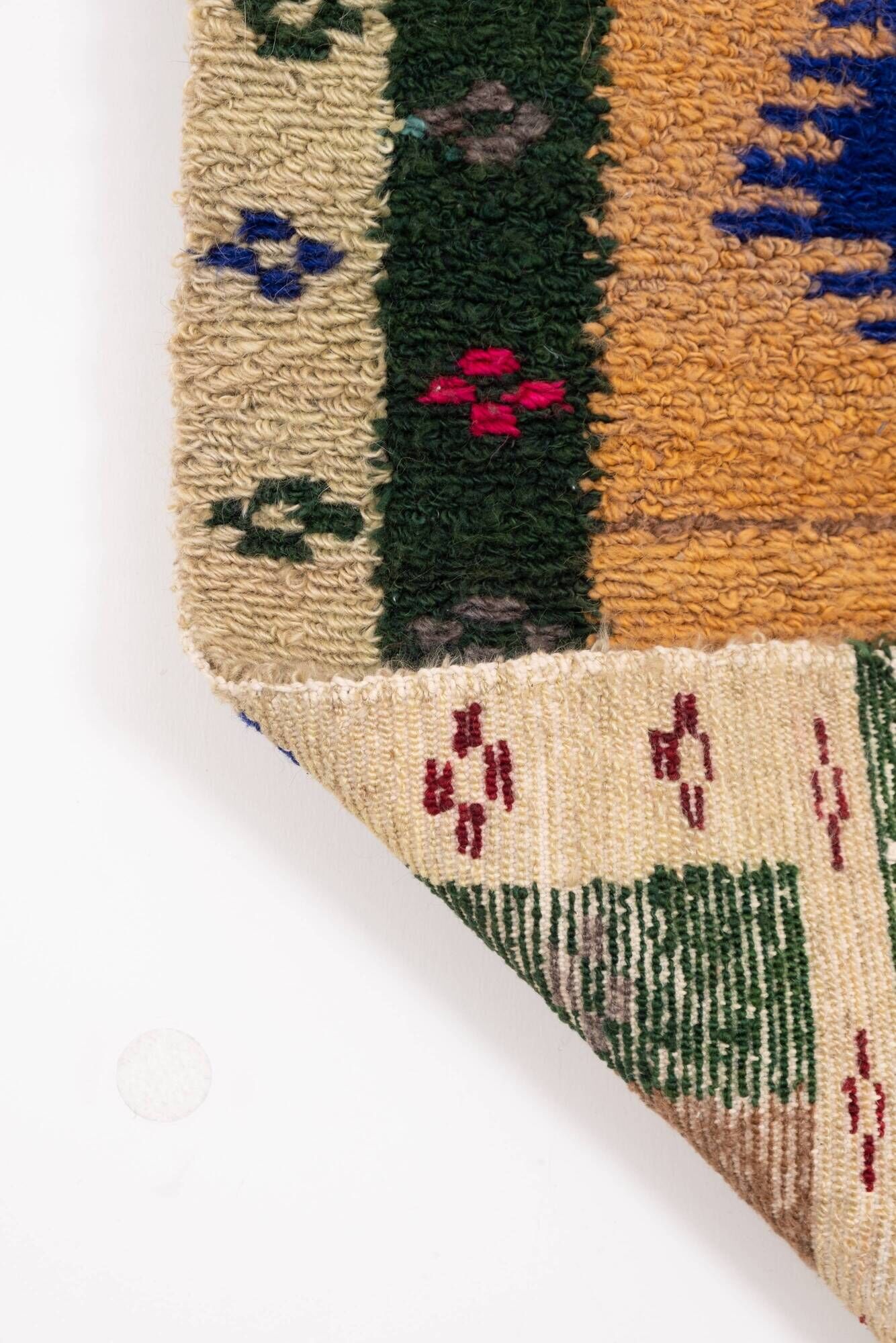 Turkish shaggy tulu carpet, 1970s