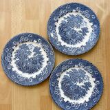 3 English dinner plates