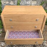 Commode art déco chêne brut