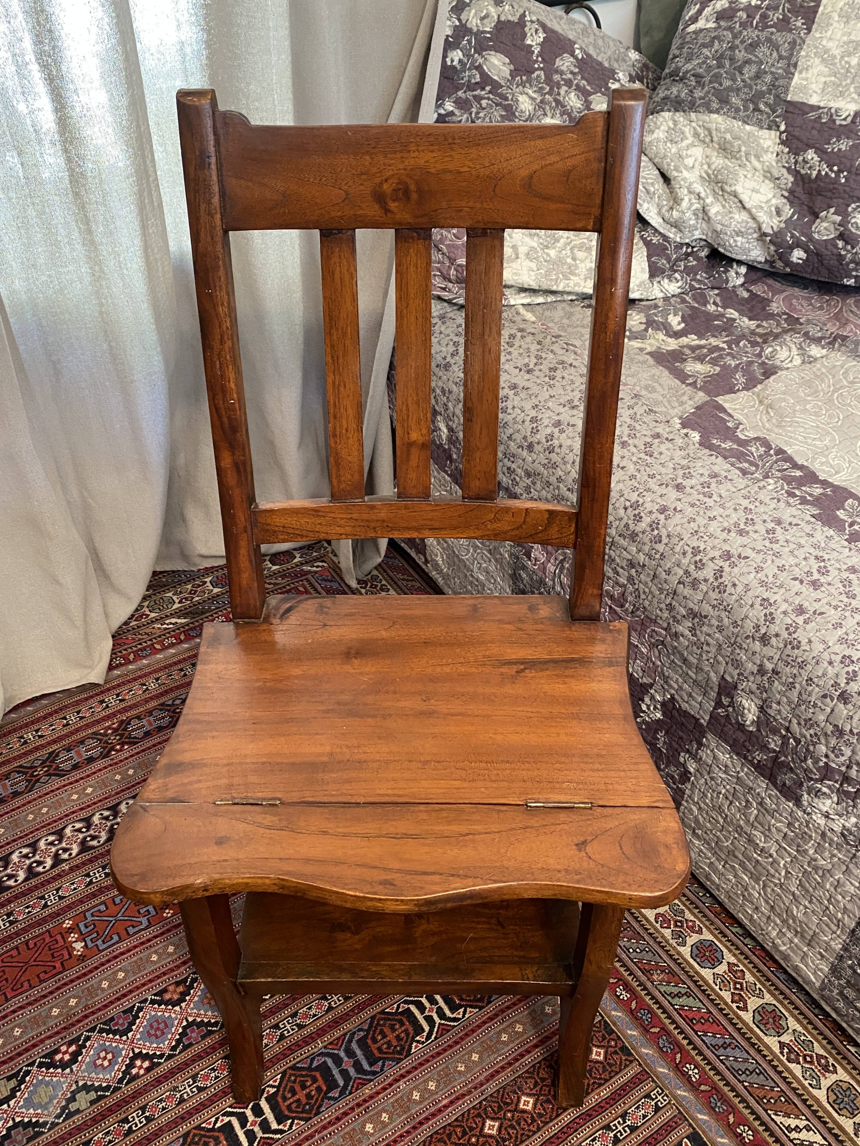 Solid wood ladder chair