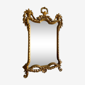 Mirror carved wood regency style