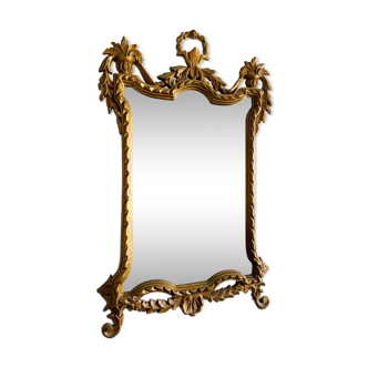 Miroir bois sculpté style régence