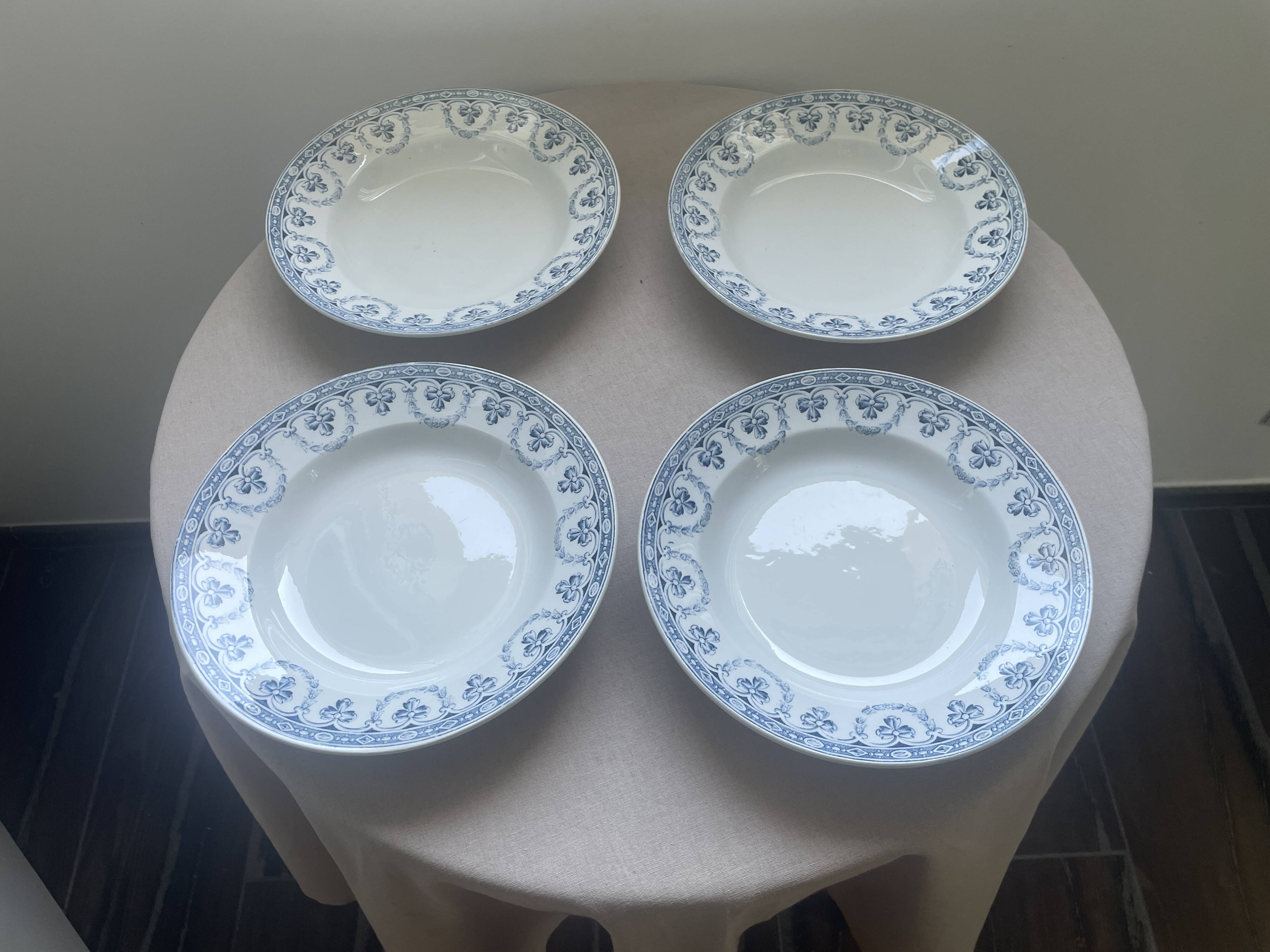 antique deep plates model Santiago – Saint-Amand & Hamage
