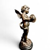 Moreau (after), bronze the angel with cymbals signed 20th century