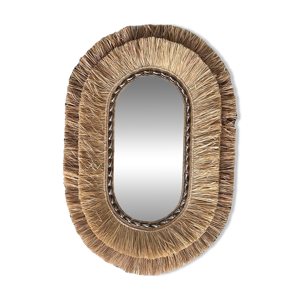 Miroir artisanal ovale