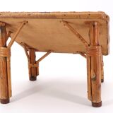 Wicker footrest, 50s