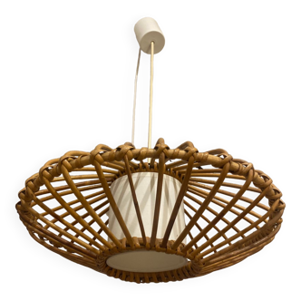 Vintage rattan pendant lamp