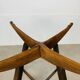 Side table in wood and glass, Italy, 1960s, pedestal table