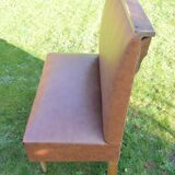 Old bistro bench foot compass