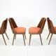 Ensemble de quatre chaises de salle à manger conçu par Oswald Haerdtl, années 1960
