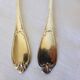 2 vintage silver plated Ercuis teaspoons
