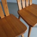 2 solid pine chairs | Göran Malmvall | Sweden | 1940s