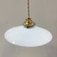 Suspension en opaline blanche