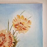 Oil on canvas flowers