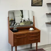 Teak dressling table, Denmark, 1960s–70s, vintage, mid-century modern