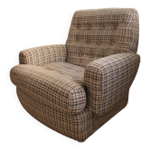 Fauteuil en tweed vintage année 60/70’s