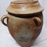 Terracotta jar with lid