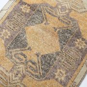 3x11 Mustard Brown Oriental Vintage Runner Rug, 85x329Cm