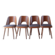 Set 4 chaises TON 515 en hêtre par Oswald Haerdtl 1955