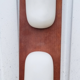 Teak and opaline wall lamp, Goffredo Reggiani, Italy, vintage 1960