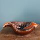 Flamed ceramic ashtray in Vallauris style from the 1970s.