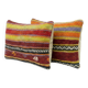 Set of 2 vintage kilim cushion covers 30x51 cm