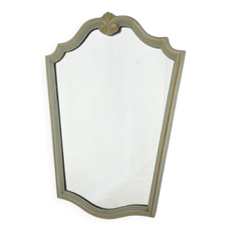 Miroir en bois français vintage, années 1970